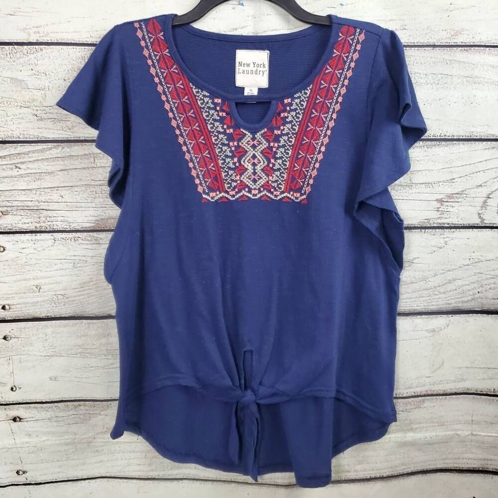 New York Laundry XL Navy Top